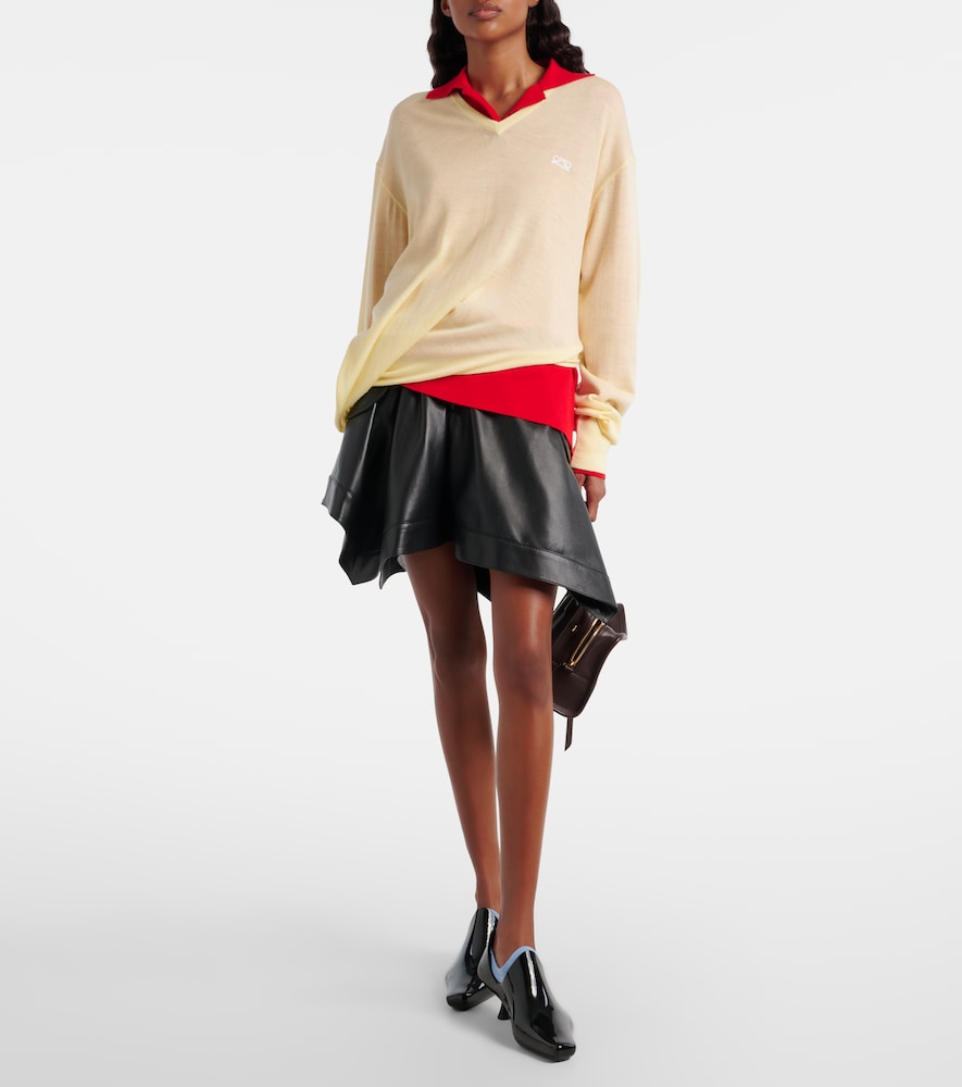 Loewe Double L asymmetric wool sweater