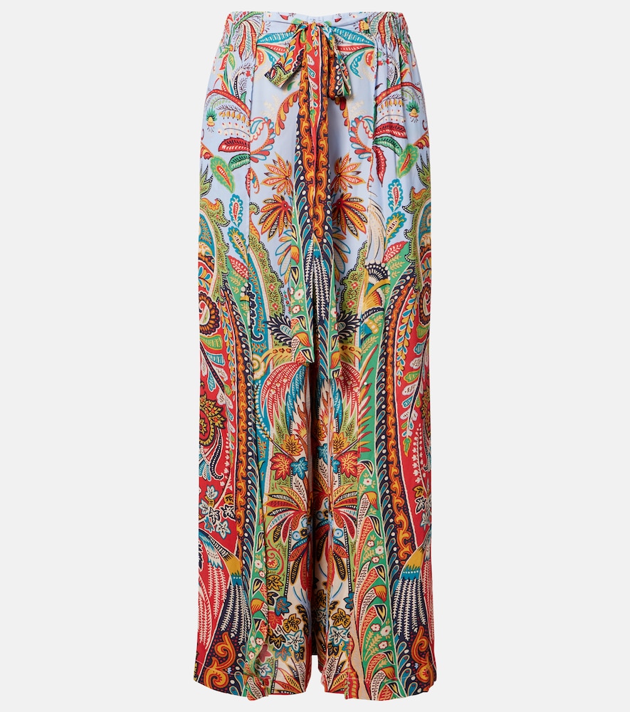Pantaloni con stampa paisley