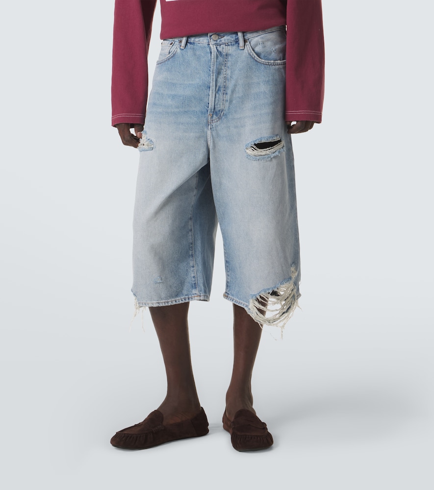  Acne Studios Acne Studios Distressed Denim Bermuda Shorts 