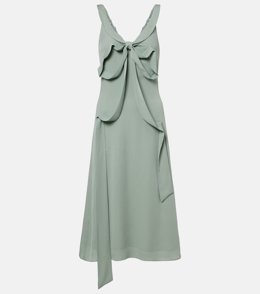 Acne Studios Bow-detail silk midi dress