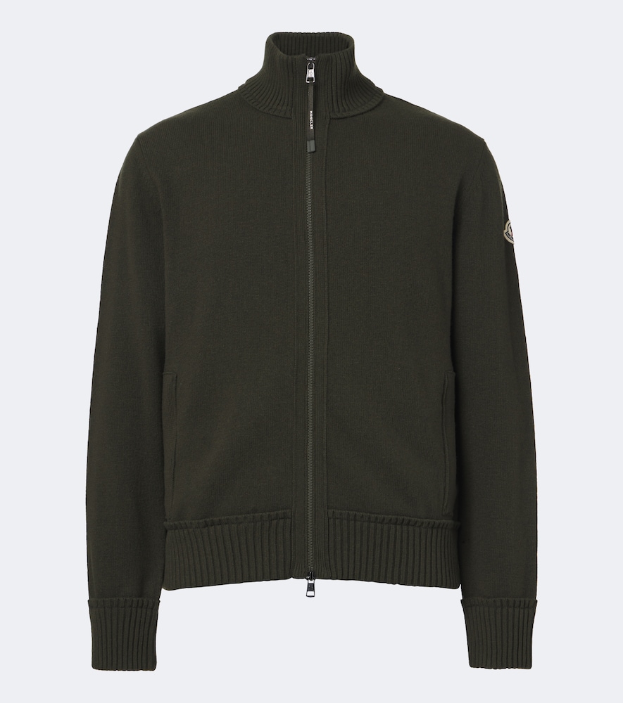 And Cashmere Zip-Up Cardigan
