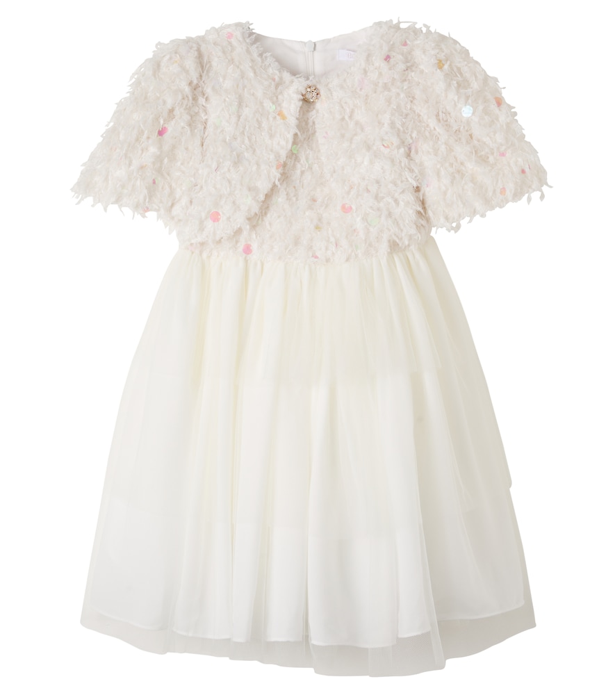 Kleid aus Tüll mit Pailletten