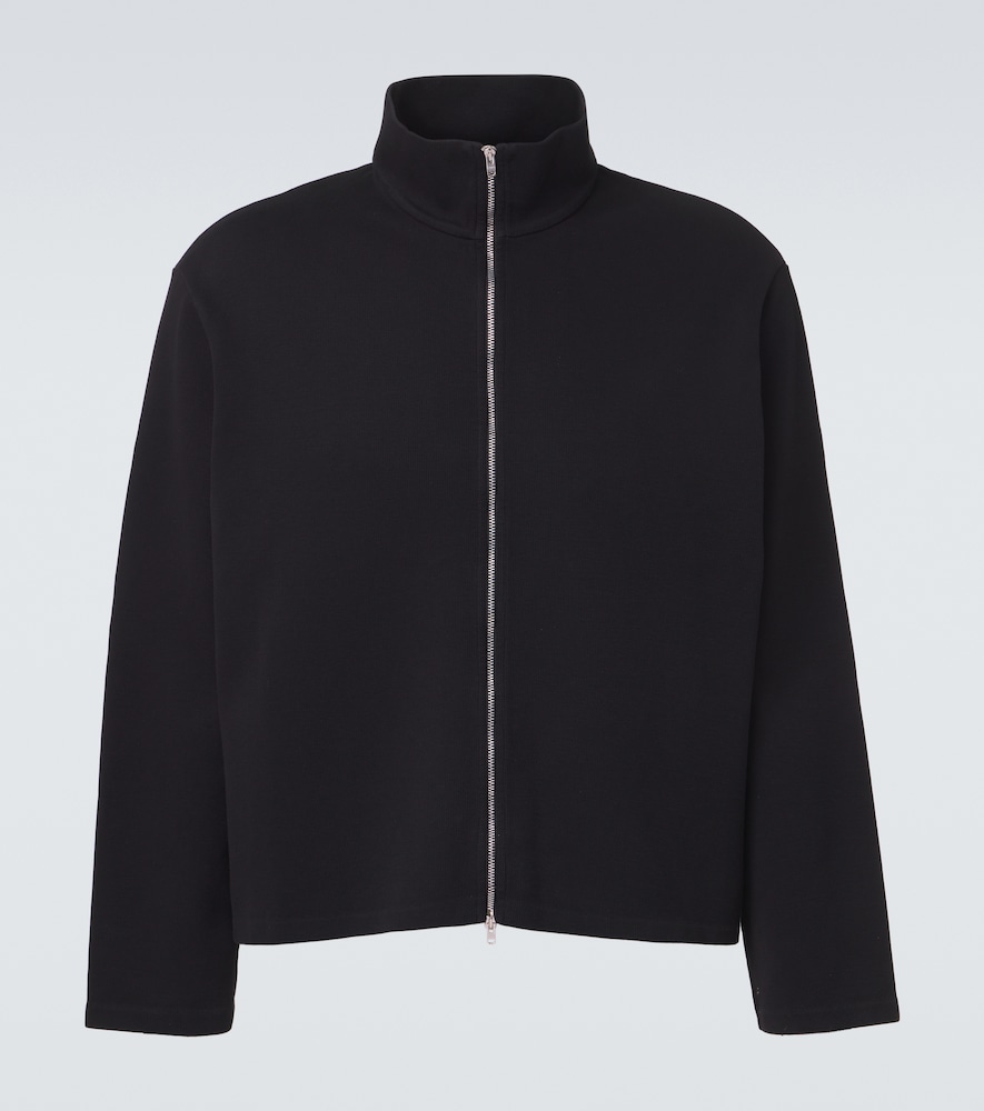 Our Legacy Men's Black Shrunken Cotton Zip-Up Sweatshirt UK Size 44 - Mytheresa