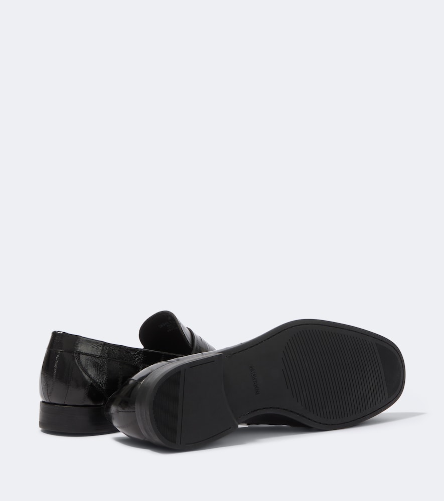 Eel Leather Penny Loafers