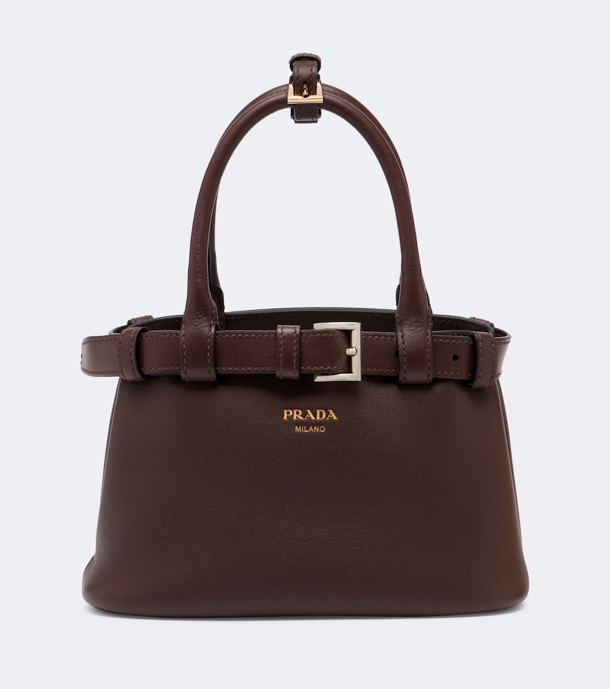 Schultertasche  Buckle Small aus Leder