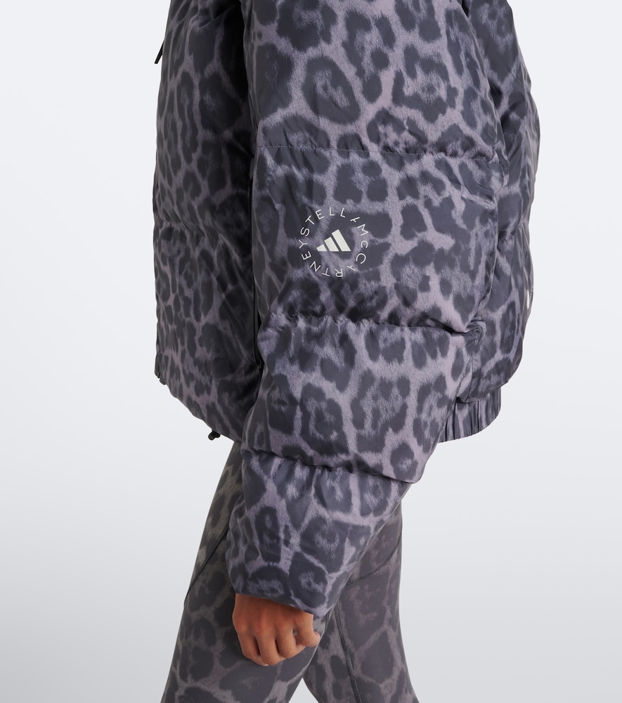 By Stella Mccartney Hooded Leopard-Print Puffer Jacket