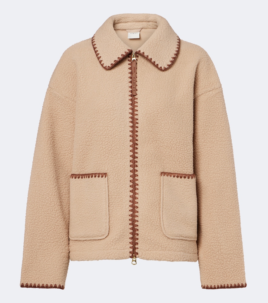 Varley Ruiko Teddy Cardigan In Brown