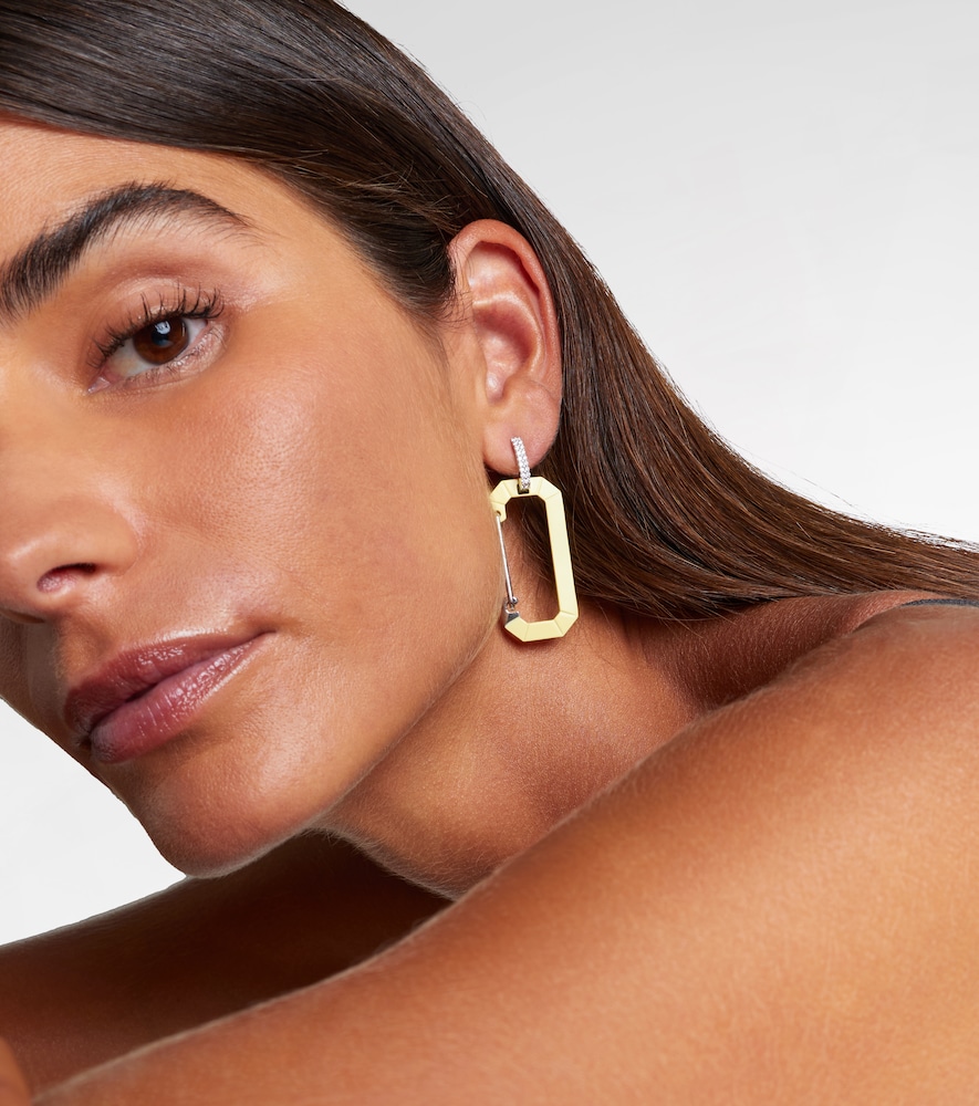  Eera Eéra Orecchino Chiara Big In Oro 18kt Con Diamanti 
