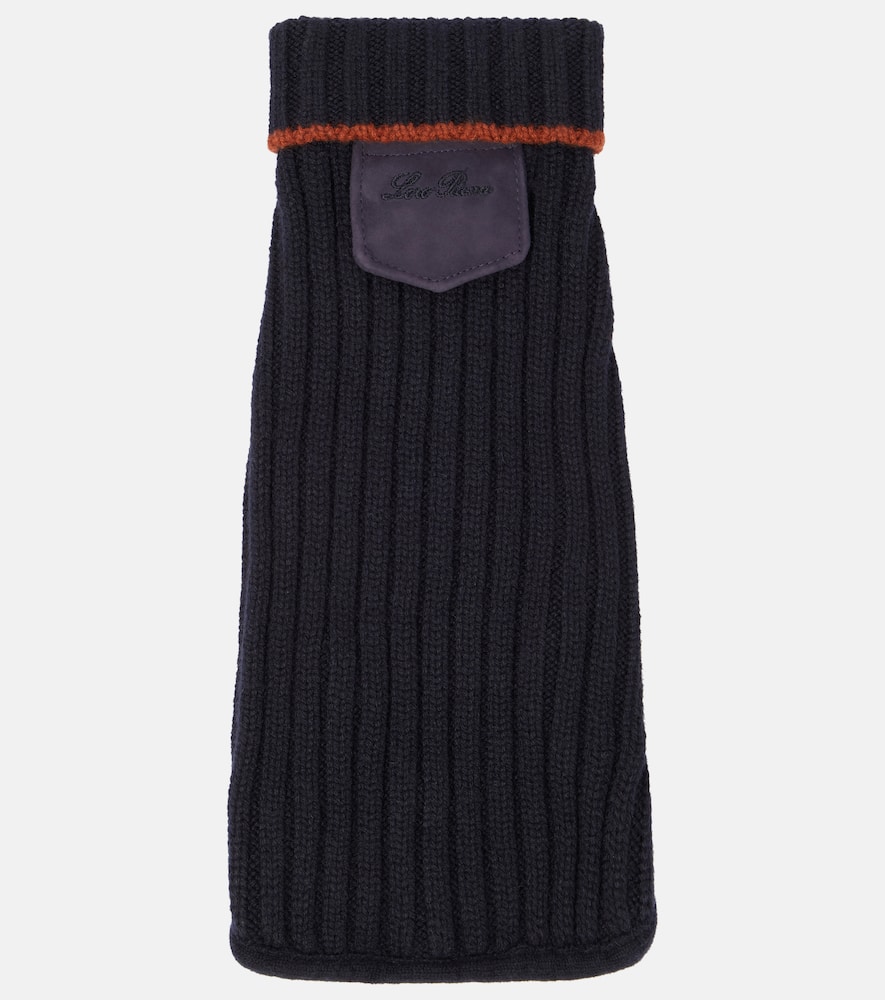 Loro Piana Ribbed-knit cashmere dog coat