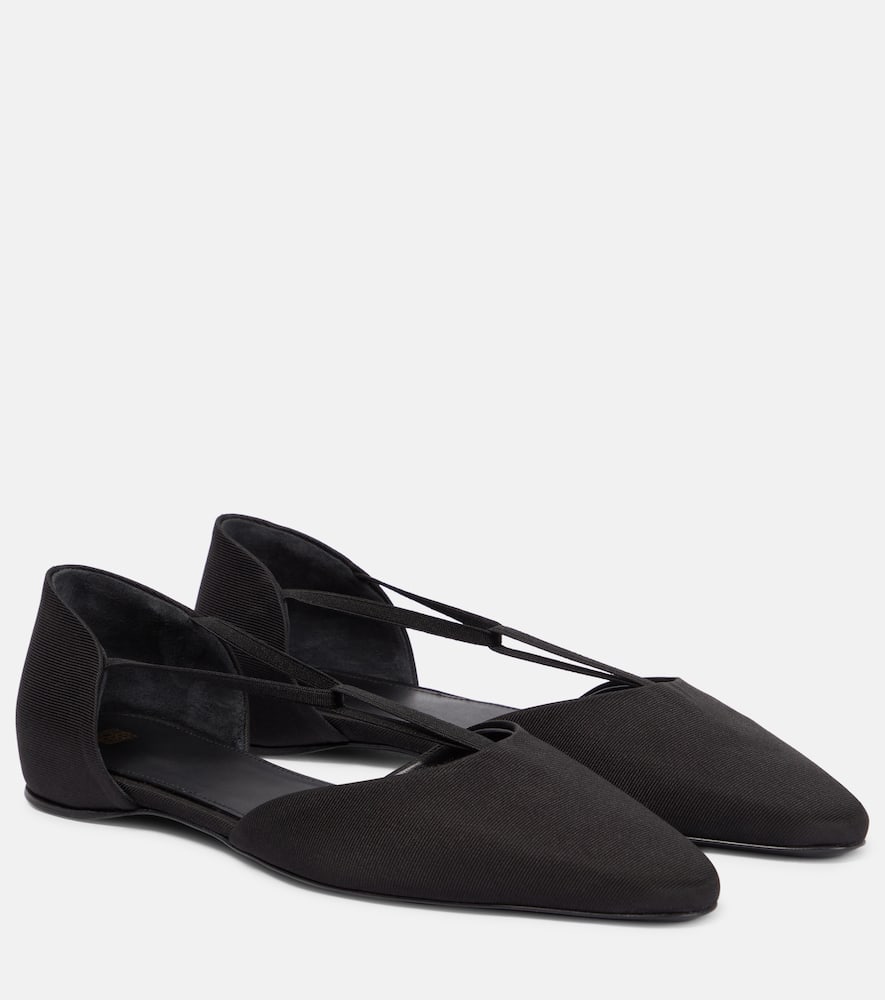 Totême Toteme Woman Ballet Flats Black Size 5 Textile Fibers In Black