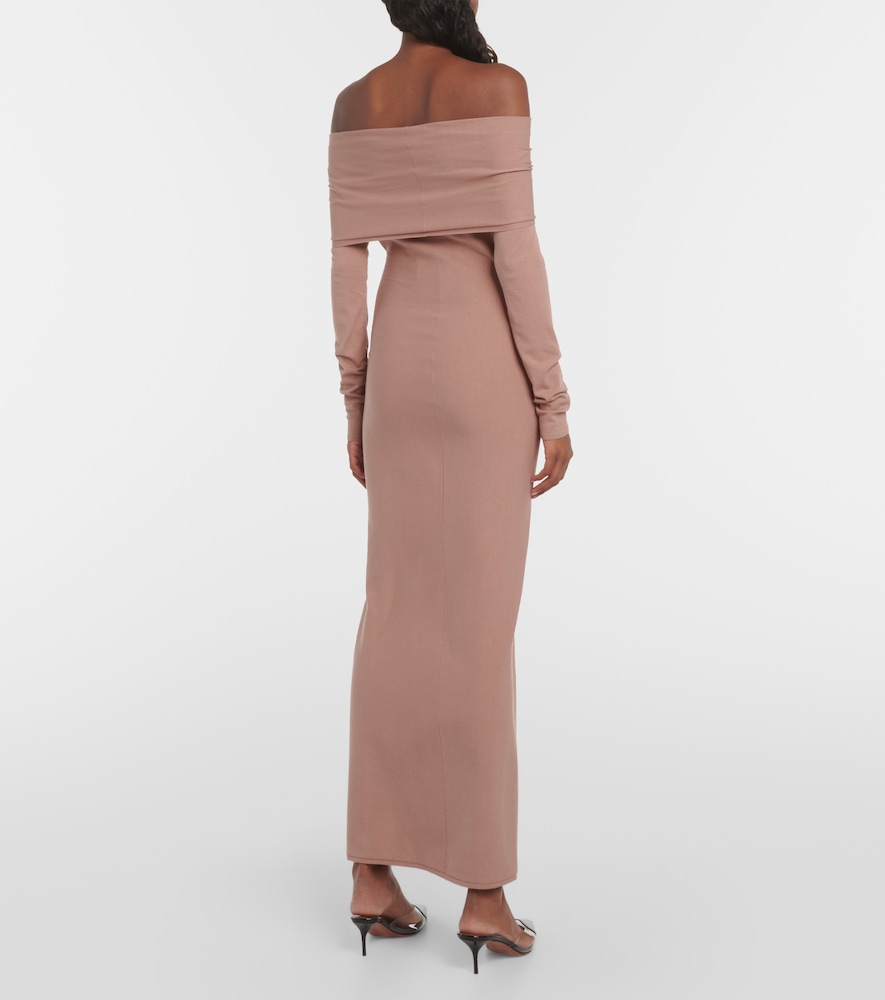  Alaia Alaïa Off-shoulder-midikleid Aus Jersey 