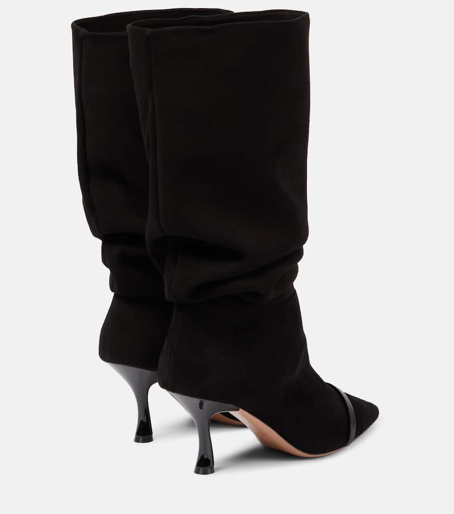 Malone Souliers Isley Suede Knee-high Boots In Black/black