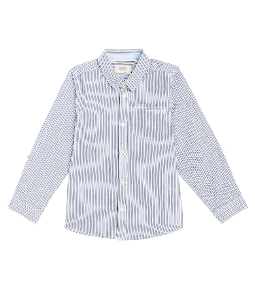Scotch & Soda Kids Striped cotton shirt