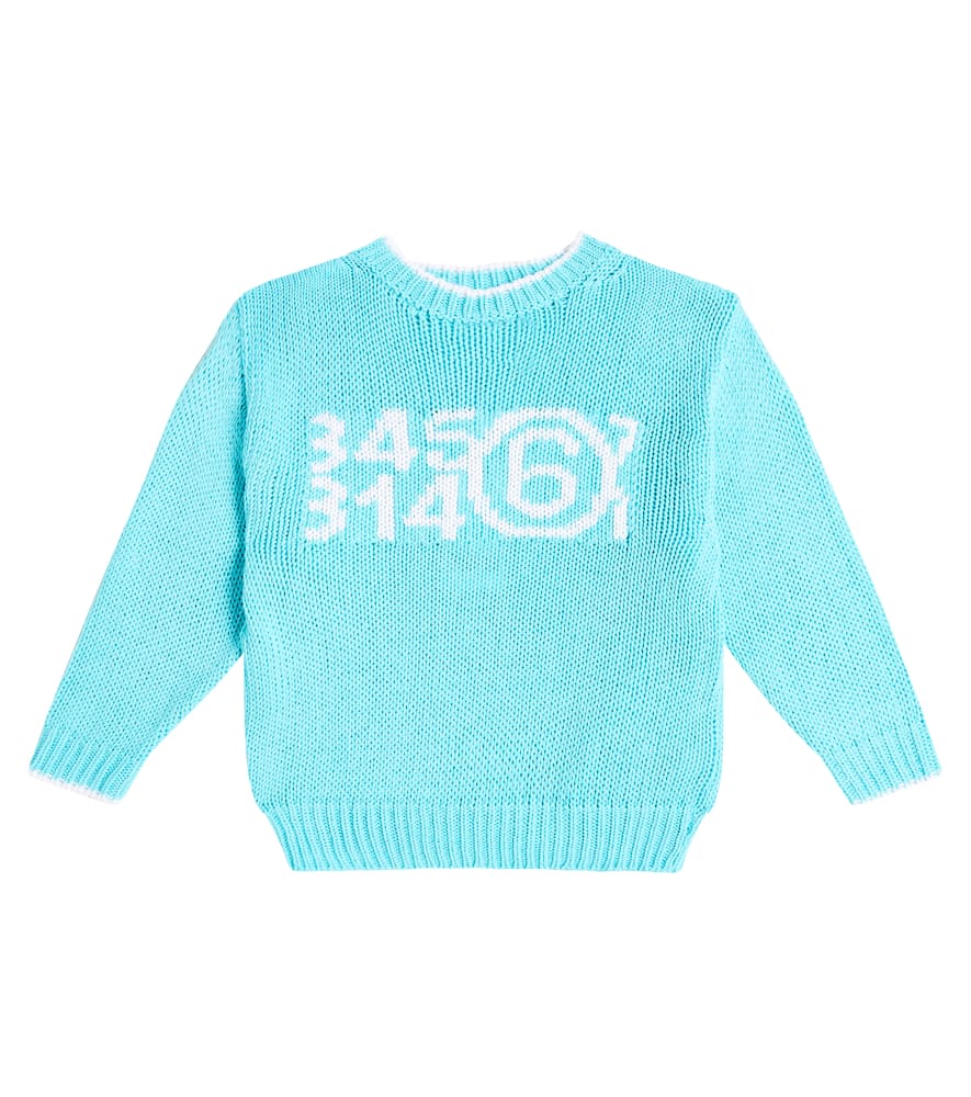 MM6 Maison Margiela Kids Logo cotton-blend sweater