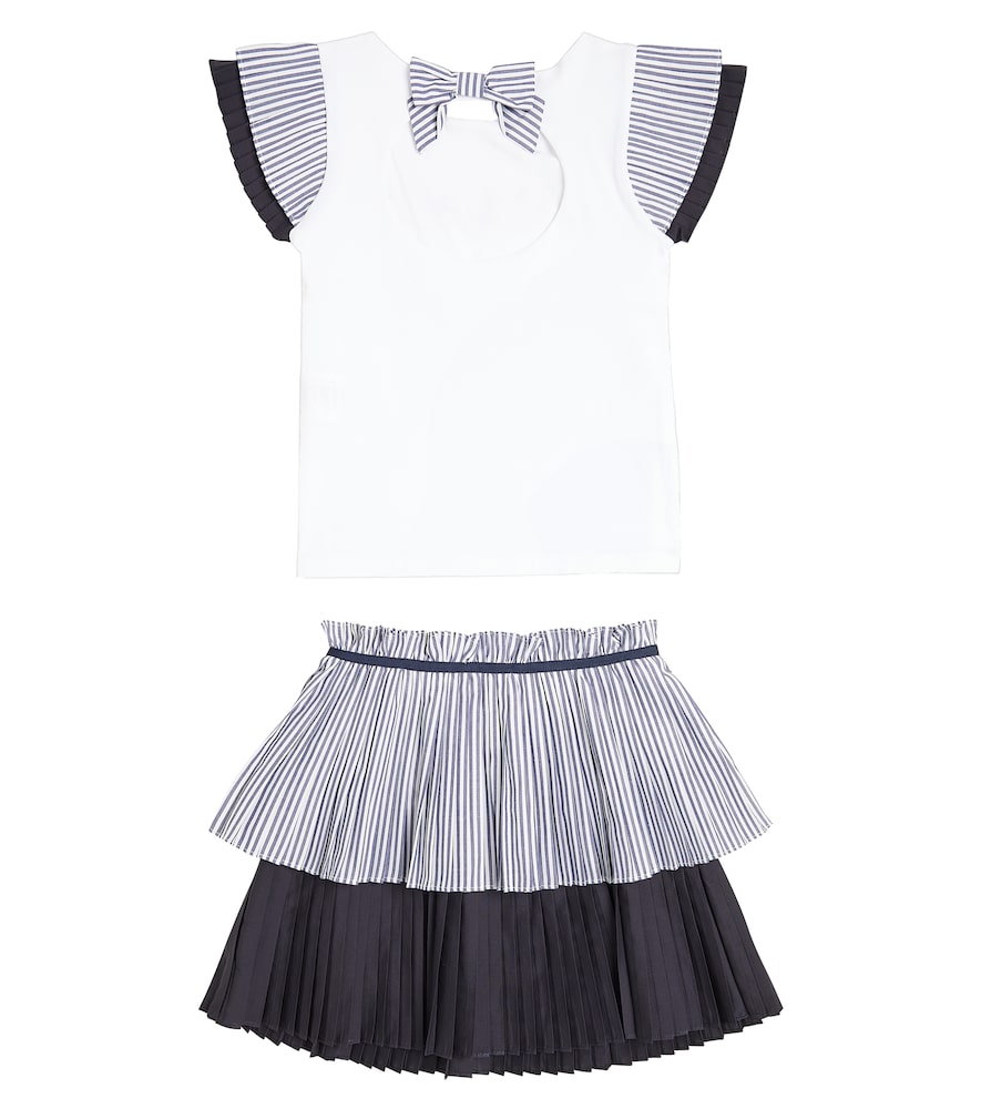 Patachou Patachou Striped Top And Skirt Set 