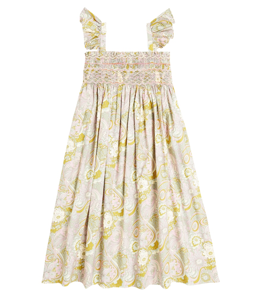  Bonpoint Bonpoint Vestido Frances De Algodón Estampado 