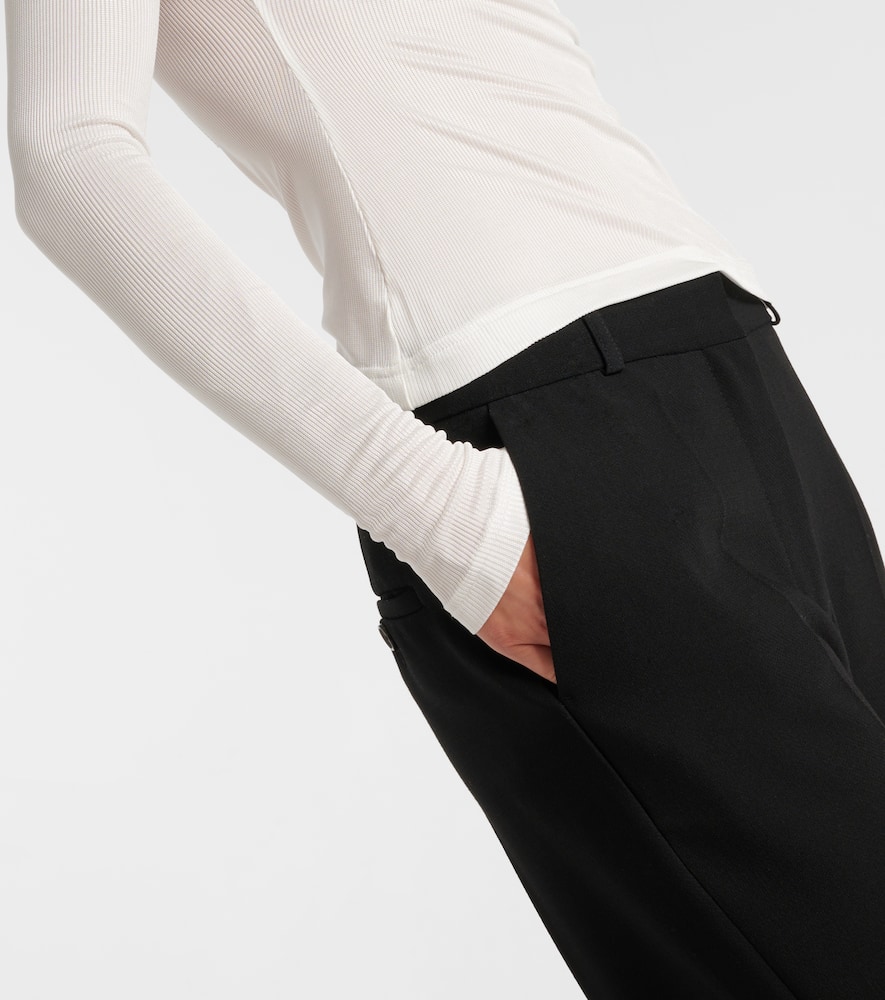 Christopher Esber Veiled Silk Blouse In White