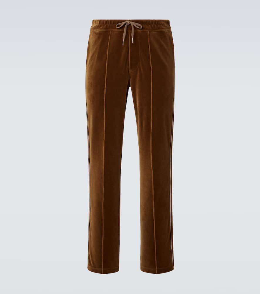 Tom Ford Velour Sweatpants In Black