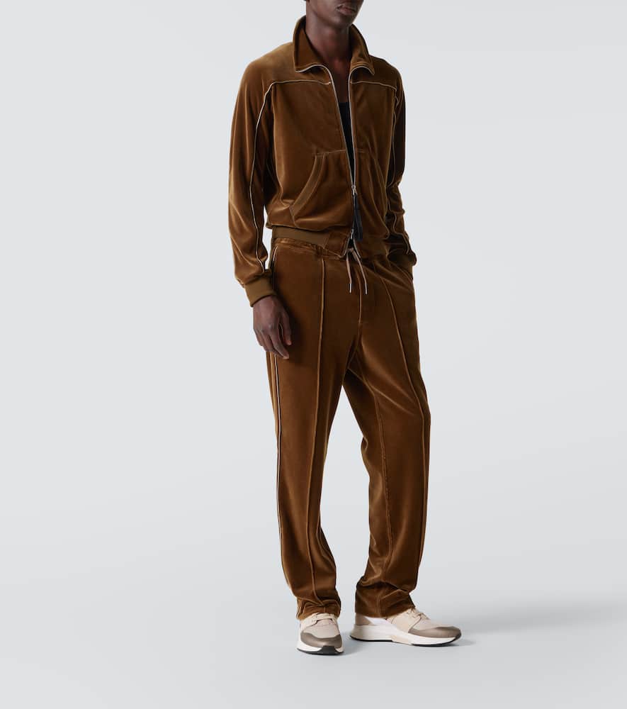 Tom Ford Velour Sweatpants In Black