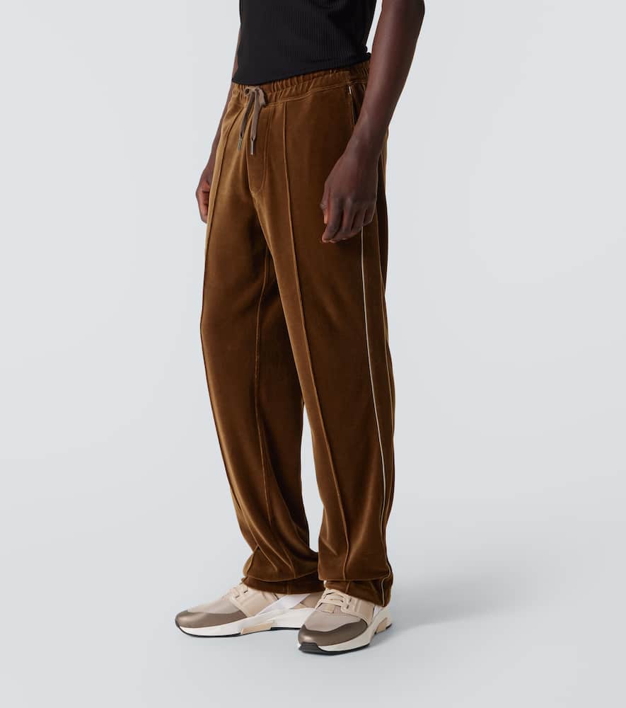 Tom Ford Velour Sweatpants In Black