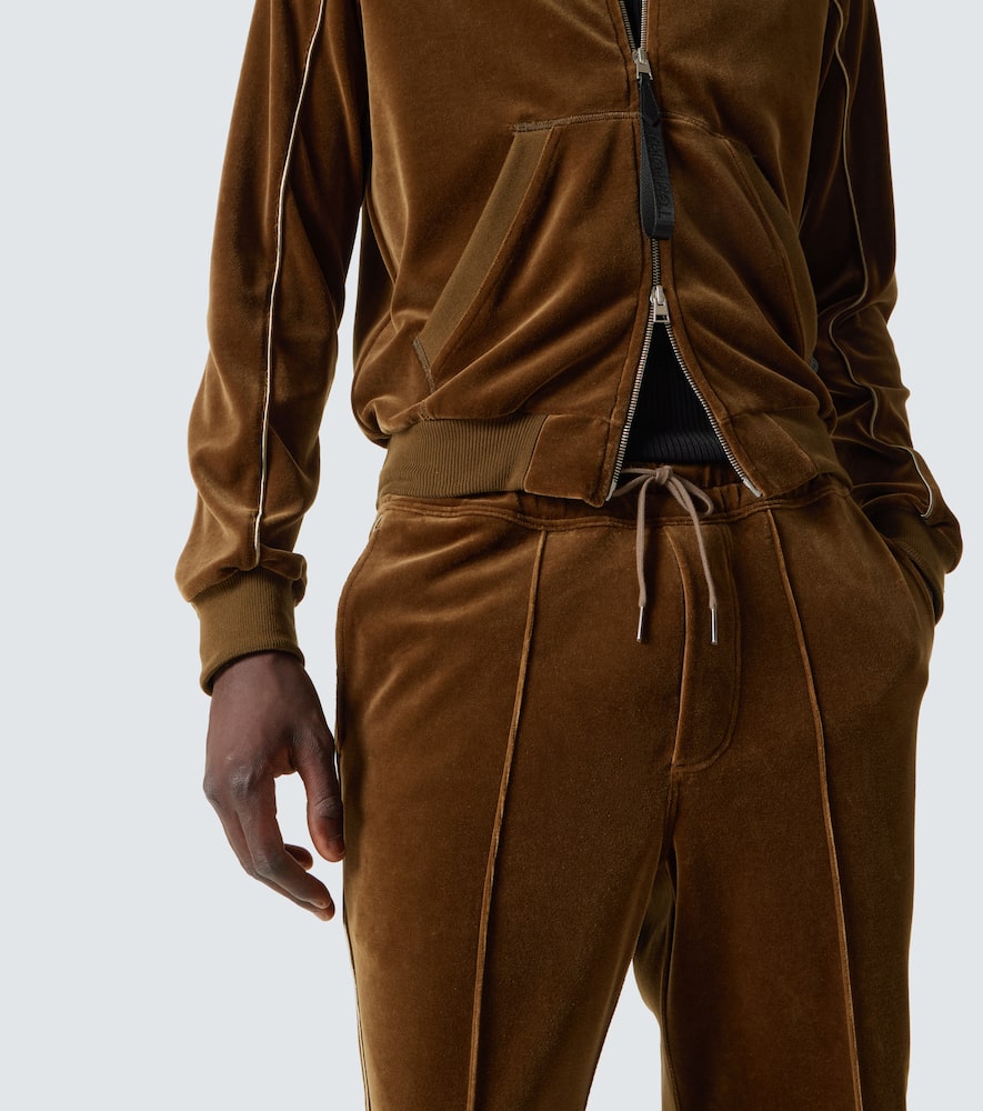 Tom Ford Velour Sweatpants In Black
