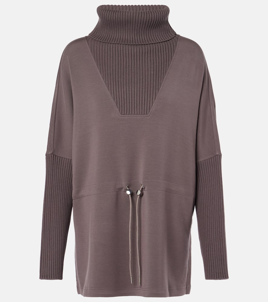 Varley Suffolk Turtleneck Sweater In Purple