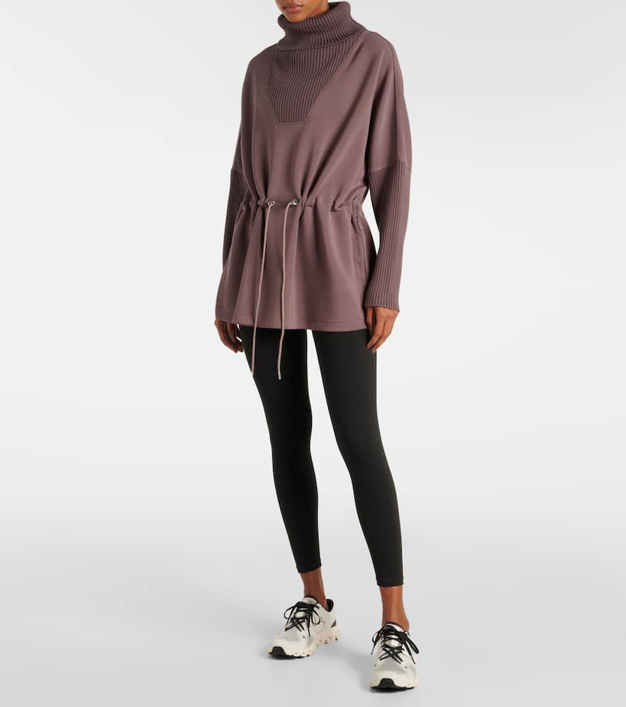 Varley Suffolk Turtleneck Sweater In Purple
