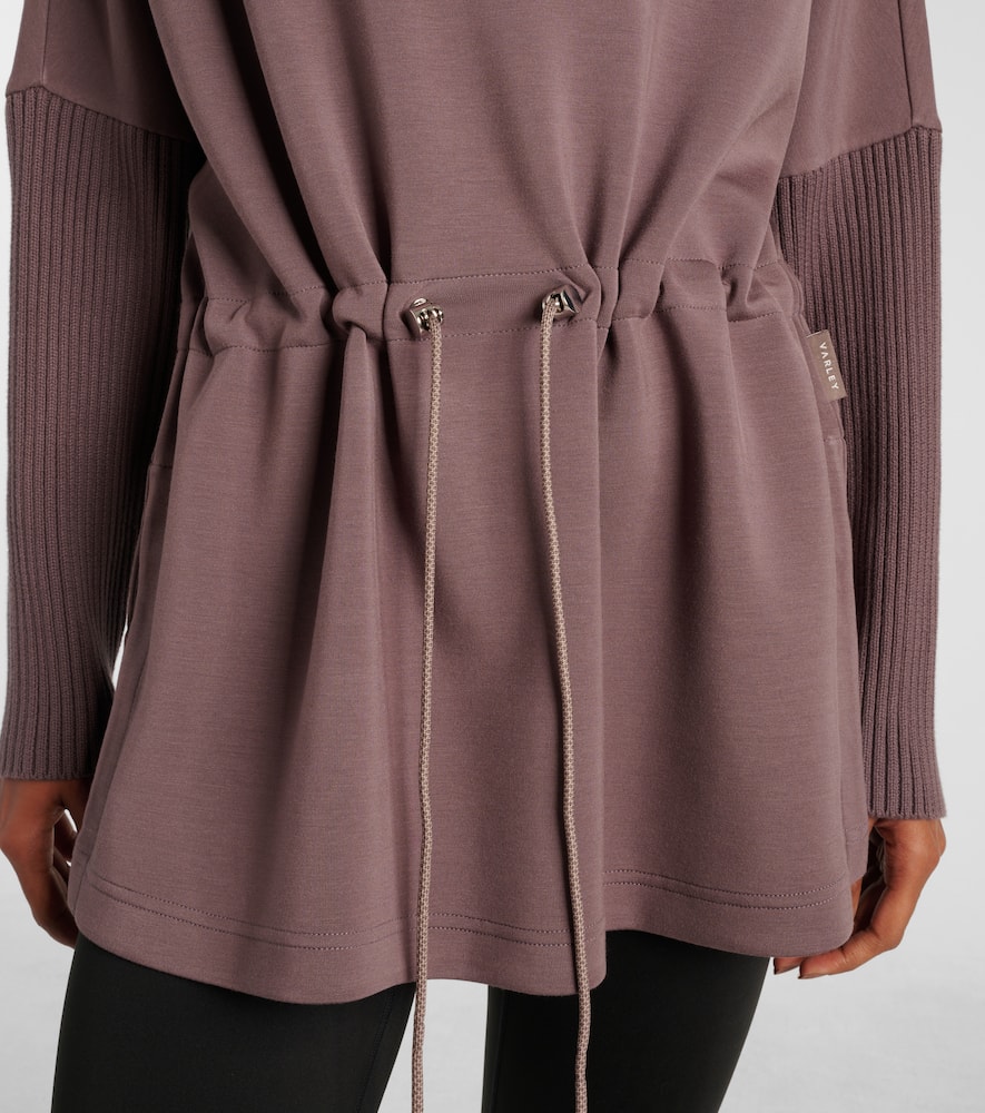 Varley Suffolk Turtleneck Sweater In Purple