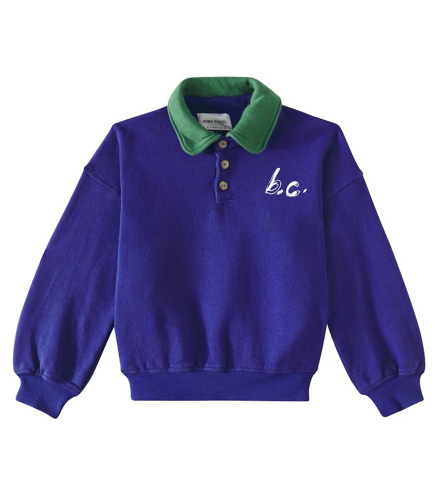 Bobo Choses Bc Cotton Sweatshirt In Blue