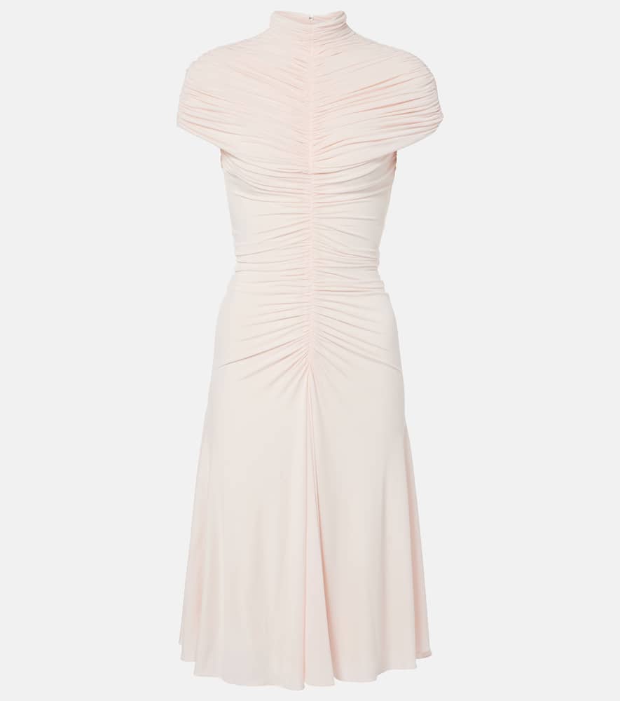 Alaïa Ruched jersey midi dress