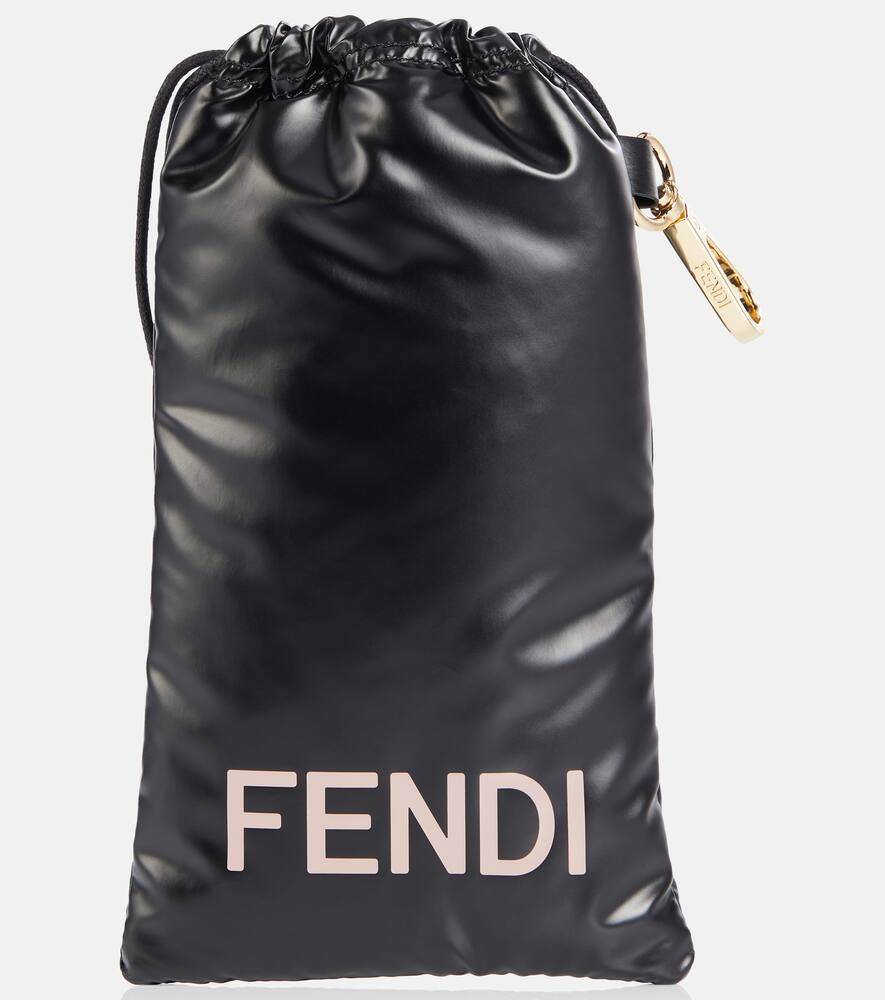 Fendi Oval Sunglasses In Pink