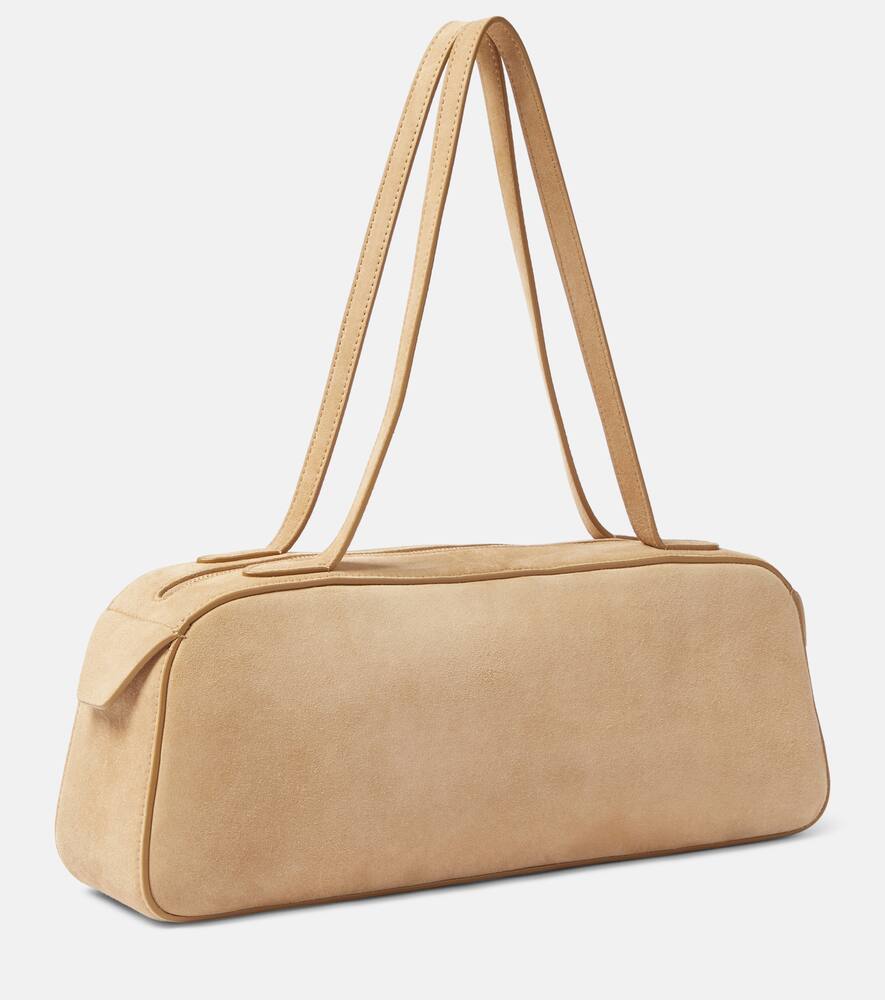 Khaite Simona Suede Shoulder Bag In Beige