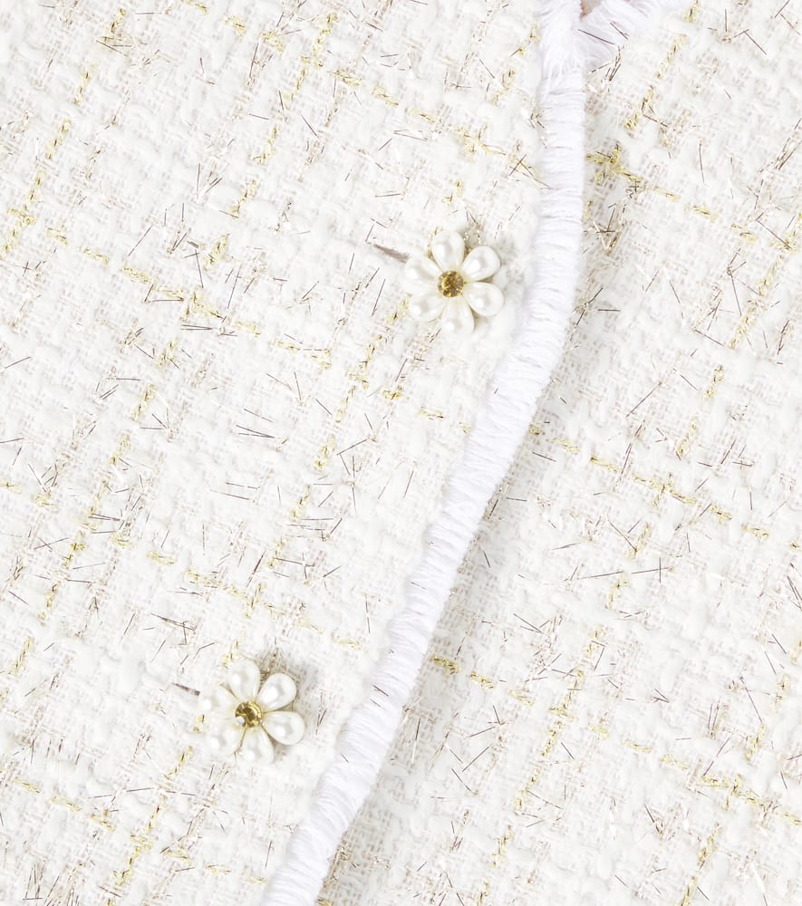 Patachou Casaco Embellished Jacket In Neutrals
