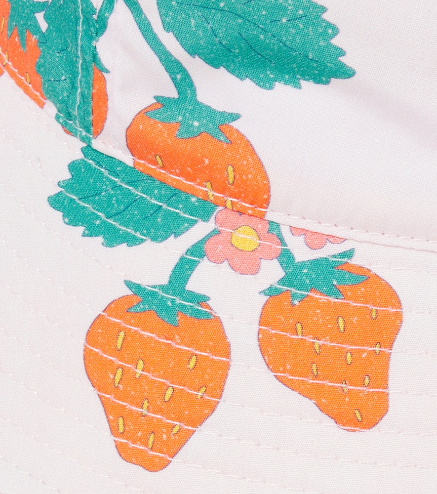  Tinycottons Tinycottons Strawberries Printed Cotton Bucket Hat 