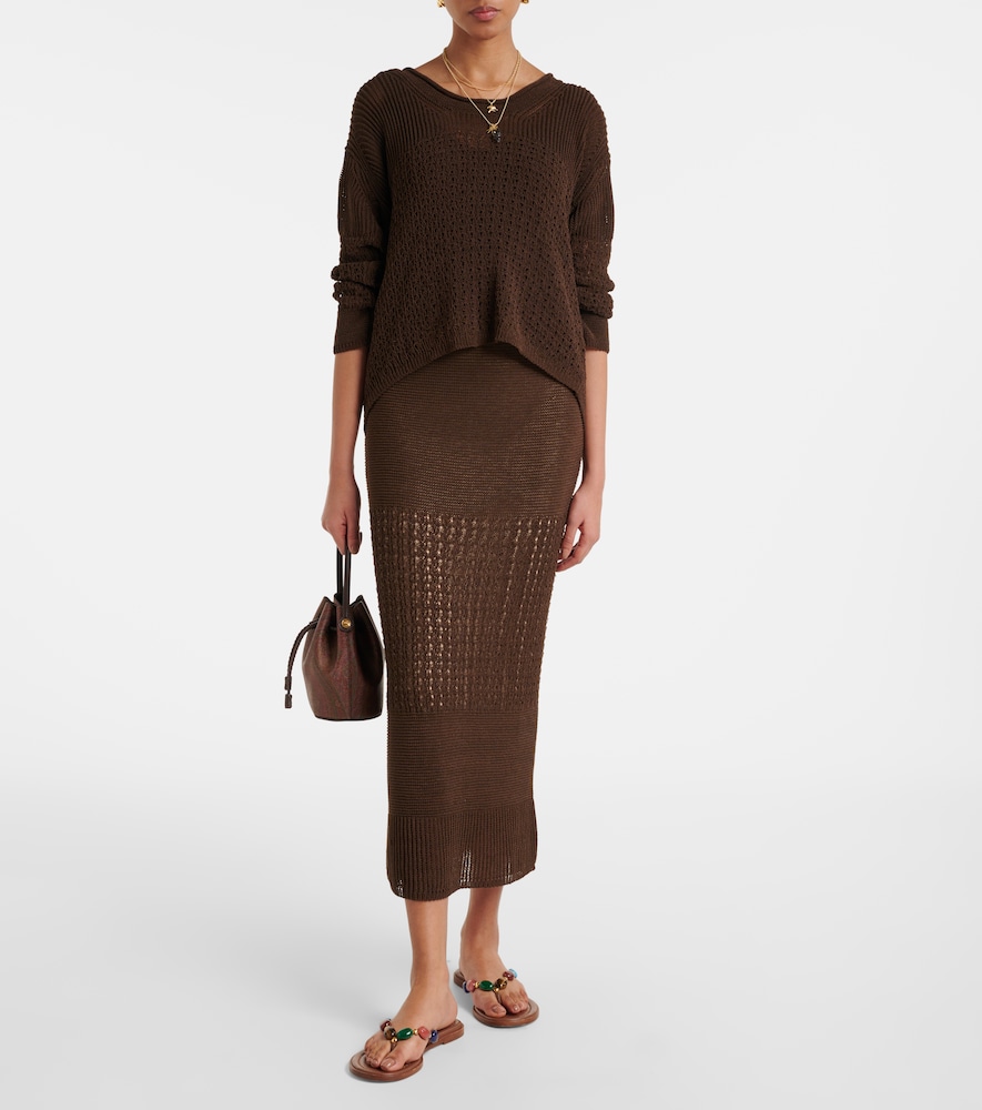  Max Mara Max Mara Pullover Paggi Aus Einem Baumwollgemisch 