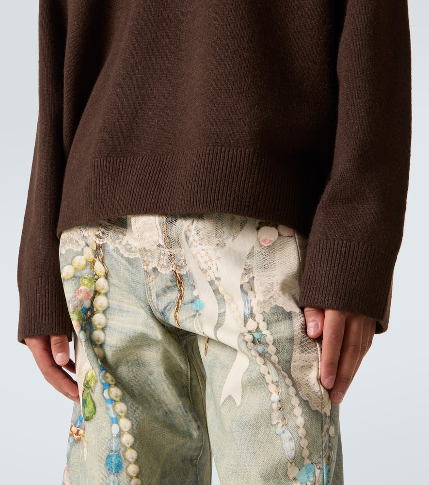 Acne Studios Mens Dark Brown Kaybe Richard Yak Wool-blend Knit Jumper In Brown