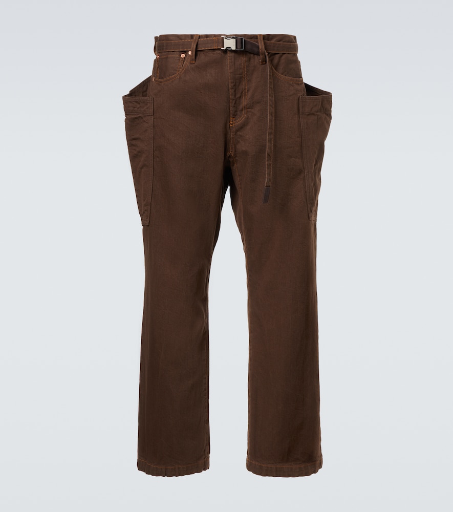 Sacai Belted cargo jeans