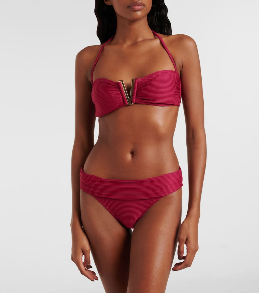 Heidi Klein Cassis Bikini Bottoms In Burgundy