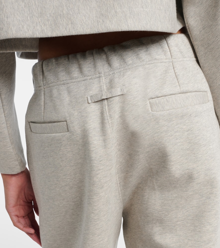 Jean Paul Gaultier Embossed Logo Cotton Sweatpants In Gray