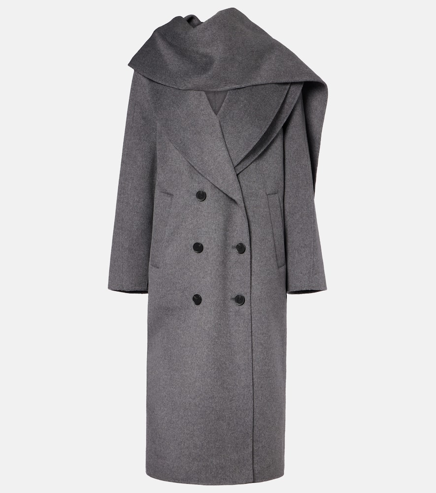 Róhe Scarf-detail wool and cashmere coat