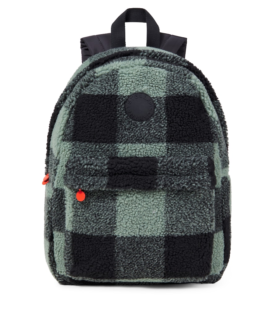 Stella Mccartney Kids Multicoloured Logo Checked Teddy Backpack - Mytheresa