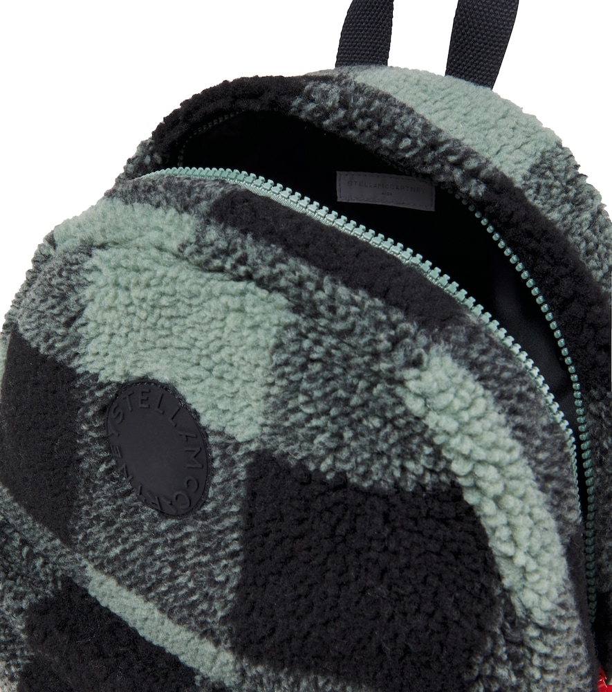  Stella Mccartney Kids Stella Mccartney Kids Logo Checked Teddy Backpack 