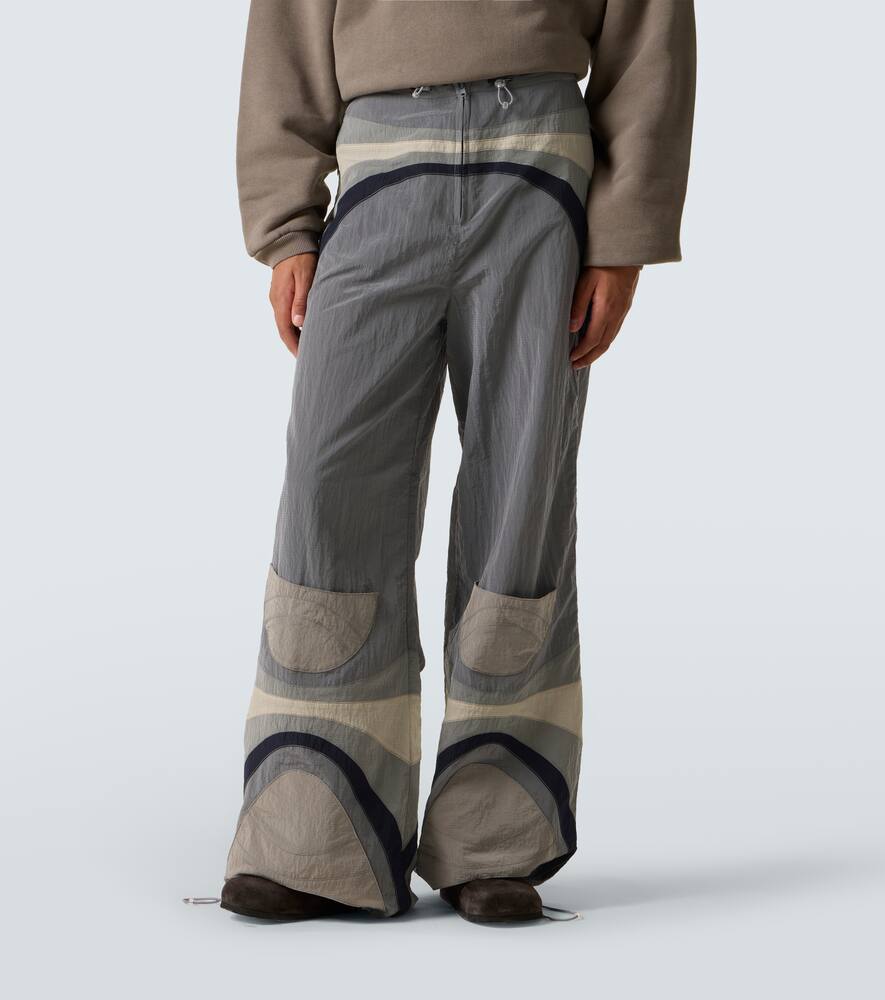 Erl Gender Inclusive Nylon Rave Pants In Gray