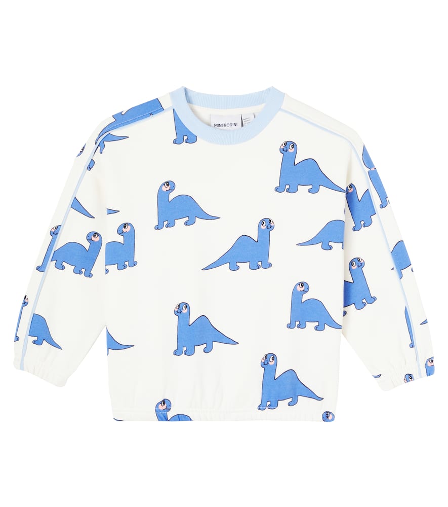 Mini Rodini Dino Cotton Jersey Sweatshirt In Multi