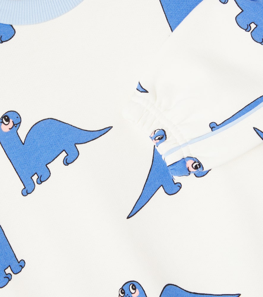 Mini Rodini Dino Cotton Jersey Sweatshirt In Multi