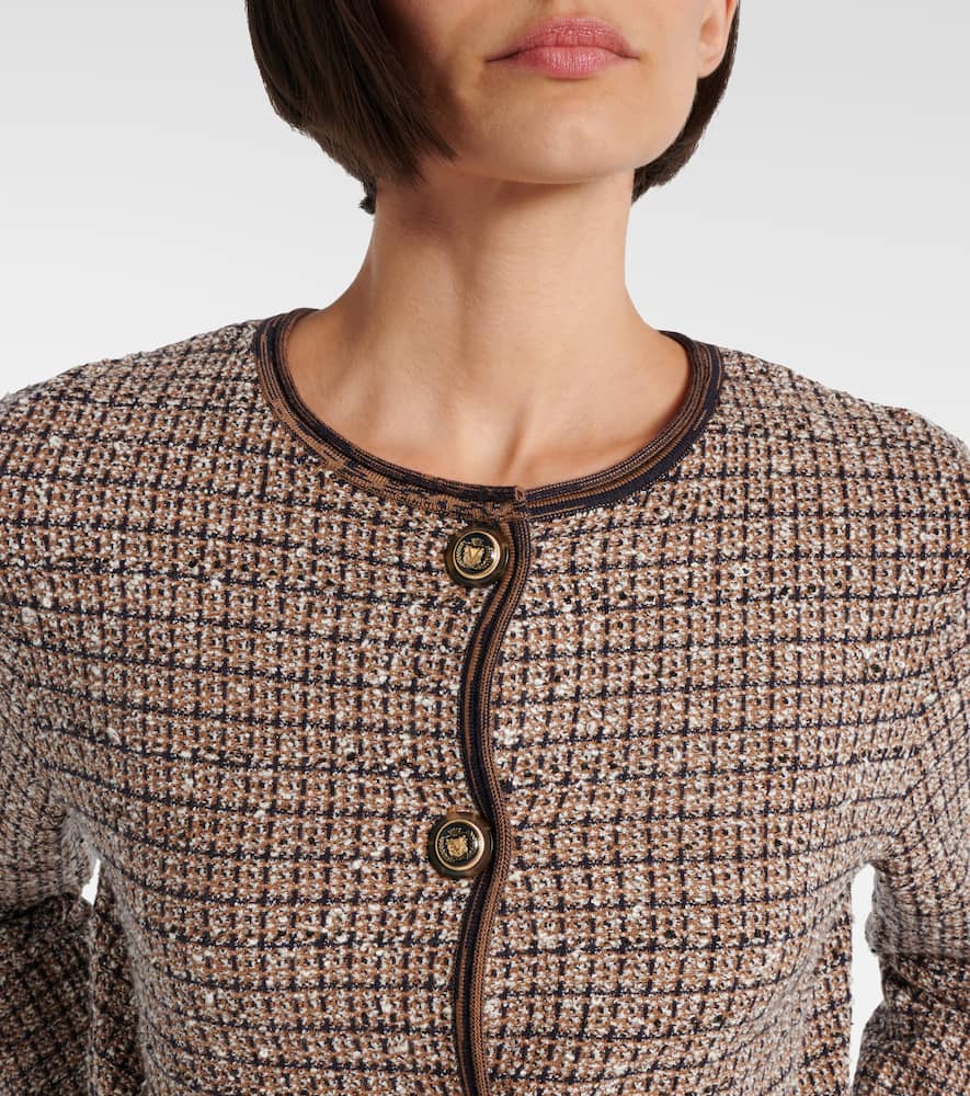 Veronica Beard Brisa Tweed Jacket In Brown