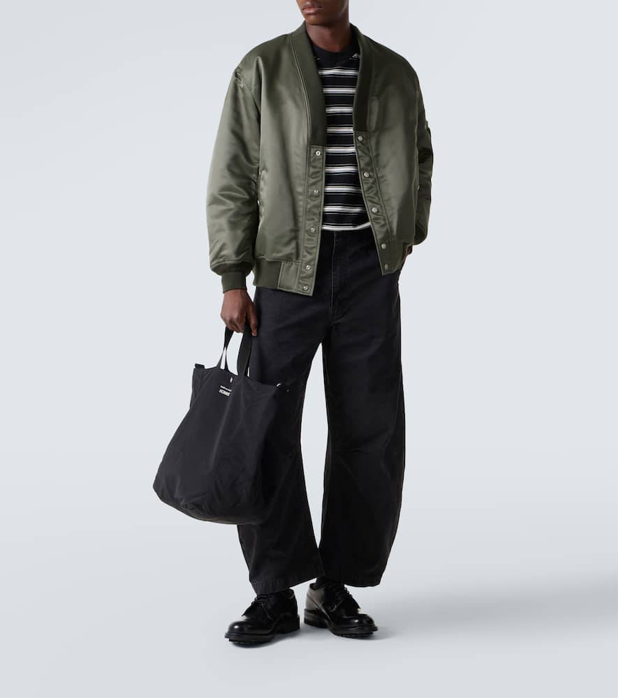 Comme Des Garçons Homme Deux Stripe-pattern Long-sleeve T-shirt In Black
