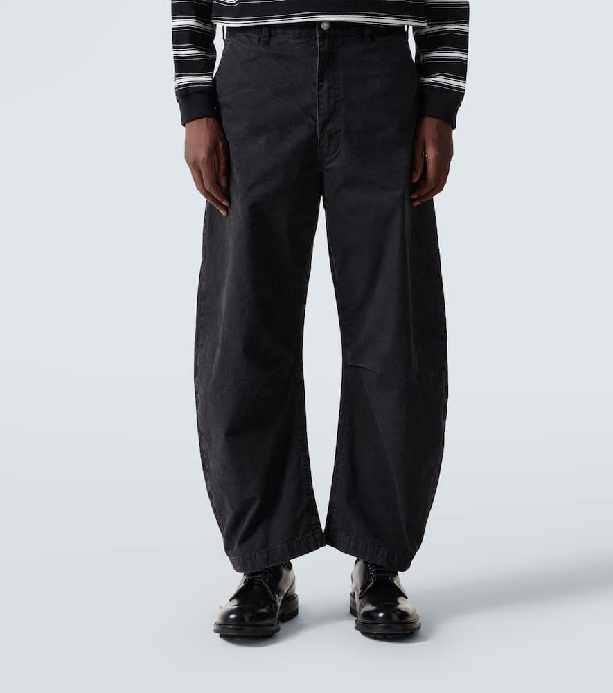 Comme Des Garçons Homme Deux Stripe-pattern Long-sleeve T-shirt In Black