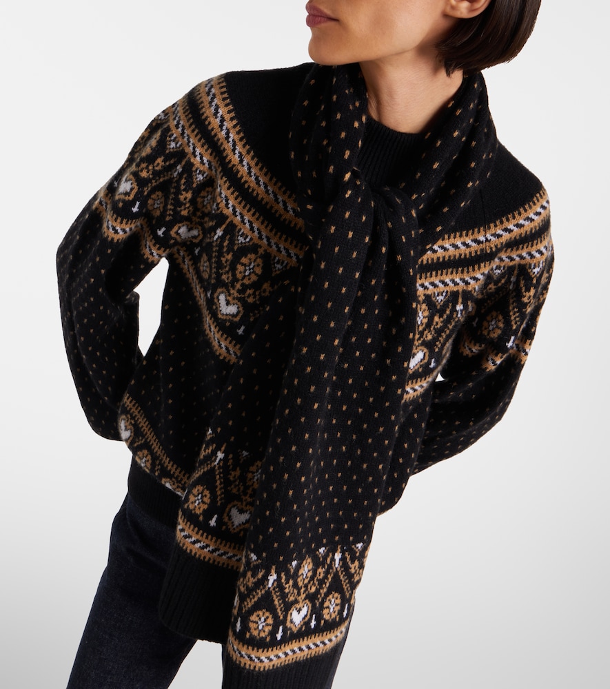 Lucerne Fair Isle Cashmere Scarf