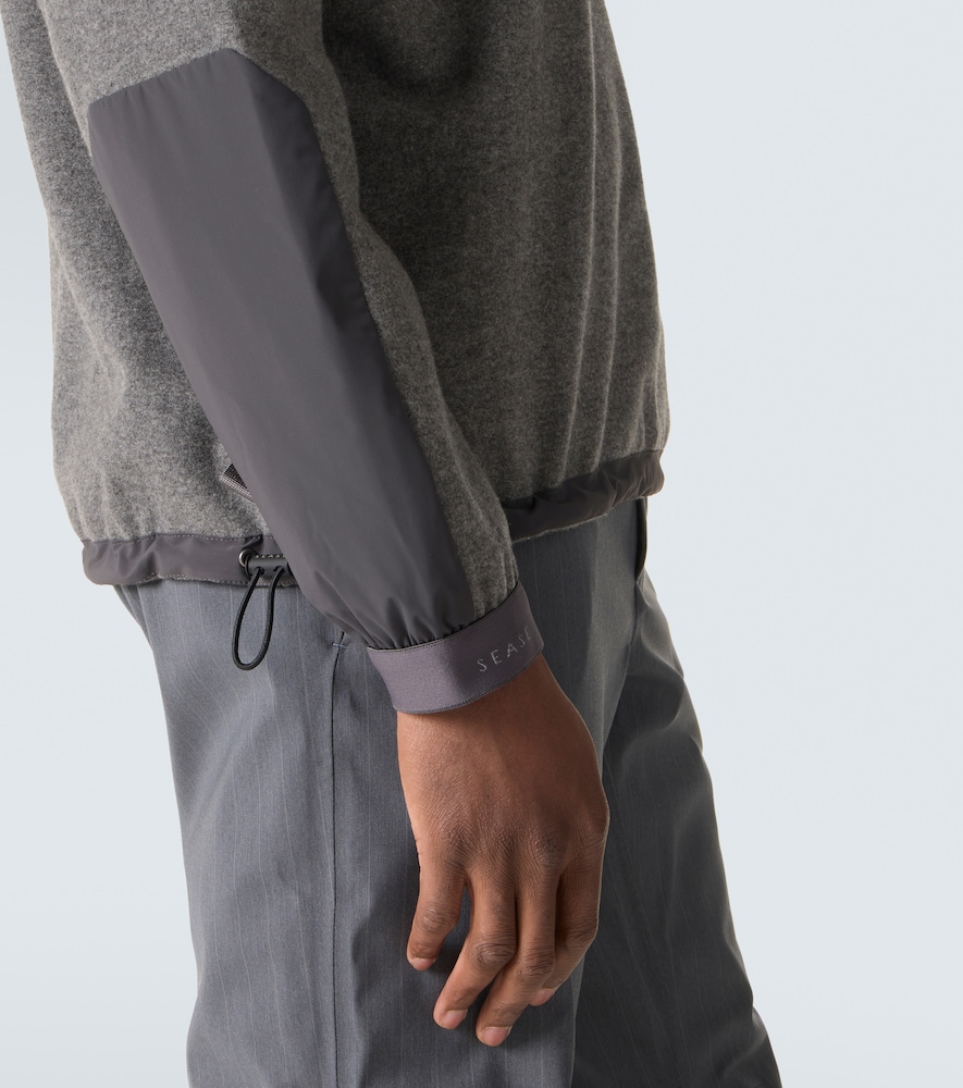 Sease Sease Wool And Cashmere Jersey Jacket 